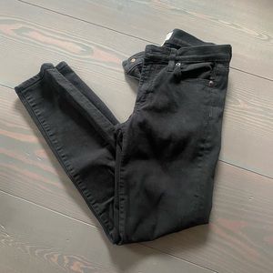Jcrew Black Toothpick Jeans